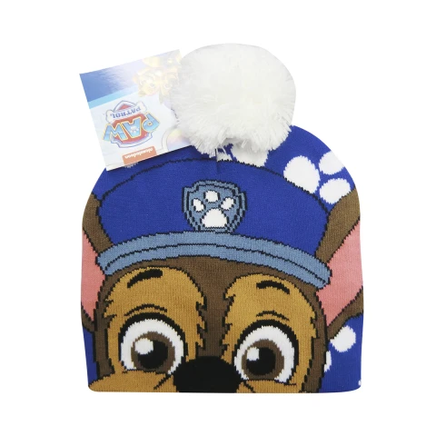 Gorro de Lana con Pompón Infantil Chase Oficial BLANCO