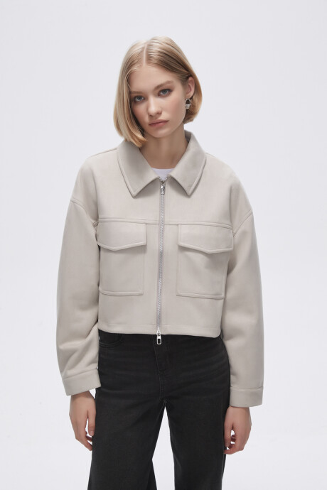 Chaqueta Bruswi Beige Claro