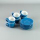 Taza Café 90ml c/ Plato 11,5 cm Azul Choosing Taza Café 90ml c/ Plato 11,5 cm Azul Choosing