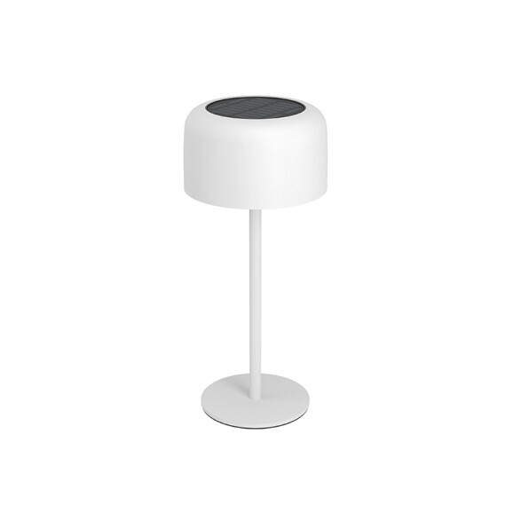 Lámpara de mesa blanco solar-USB 2,8W cálido IP44 EG3672