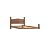 Cama 2 Plazas Madera Maciza Linea Mexicana Oscuro