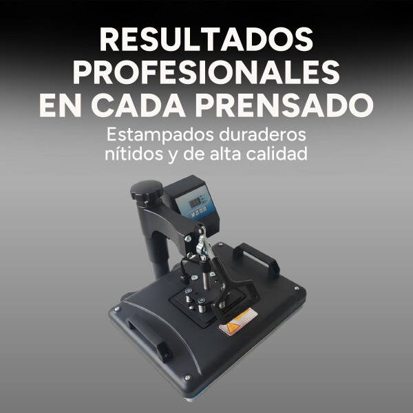 Prensa Térmica 5 En 1 Sublimación Remeras Tazas Gorros Jarra Color Negro Azul