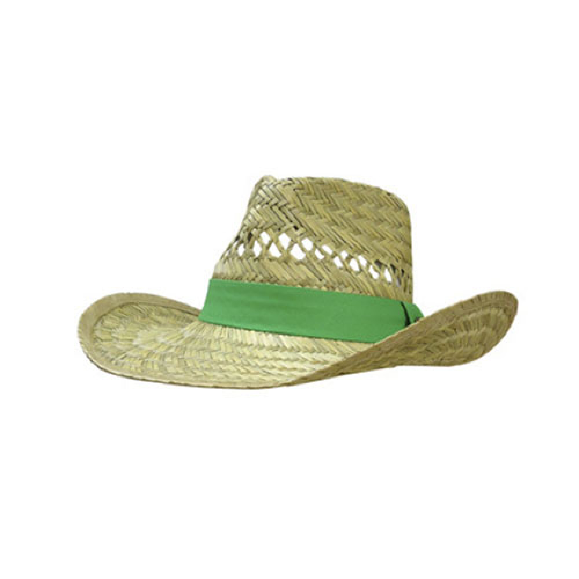 Sombrero John Deere De Paja Cinta Verde —