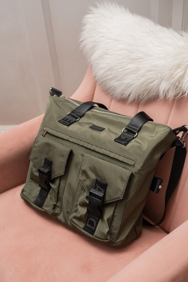 CARTERA MERCATO Verde Militar