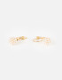 Aros Colgantes Cortos Perlas Aros Colgantes Con Perlas - Dorado