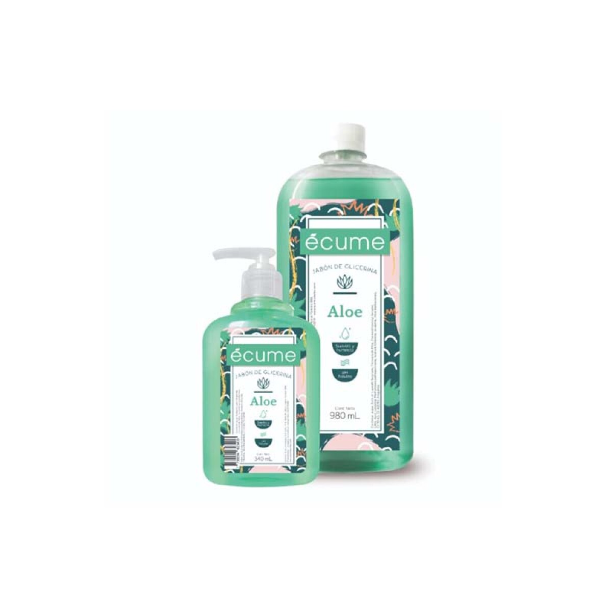 Écume pack jabón líquido 1000 ml + 340 ml - Aloe 