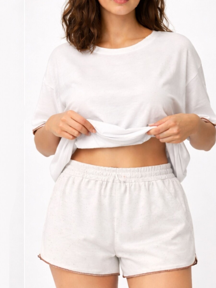 Pijama Dada Viscosa Lino - Beige 