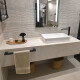 TOALLERO BARRA 50CM METAL MATE COLOR NEGRO PARA BAÑO NEGRO