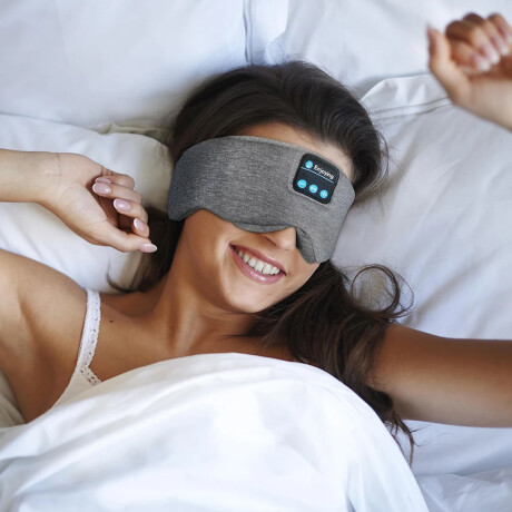 Vincha antifaz con Bluetooth Relax para dormir antistress Gris