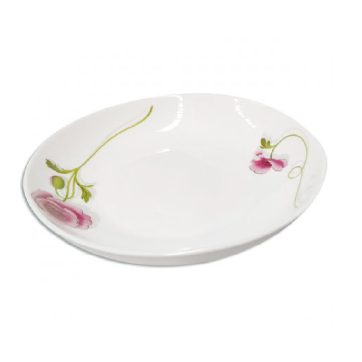 Plato De Ceramica Flores 