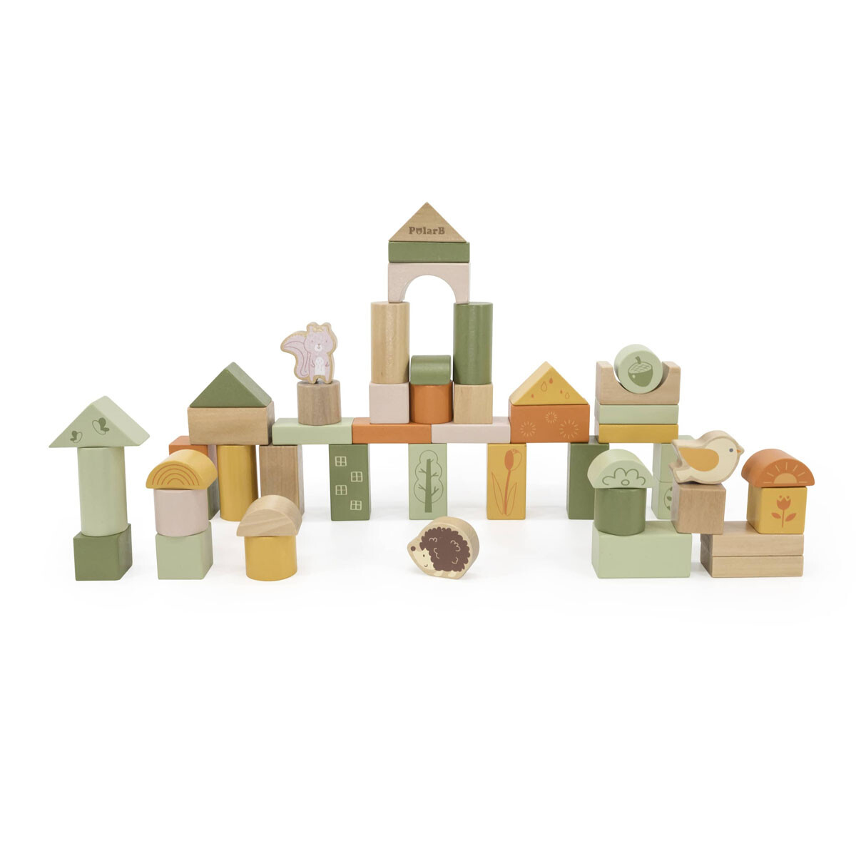 Bloques de madera Bosque verde Polar B 