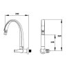 Pico unitario cocina pared BLANC Viqua Pico Unitario Cocina Pared Blanc Viqua