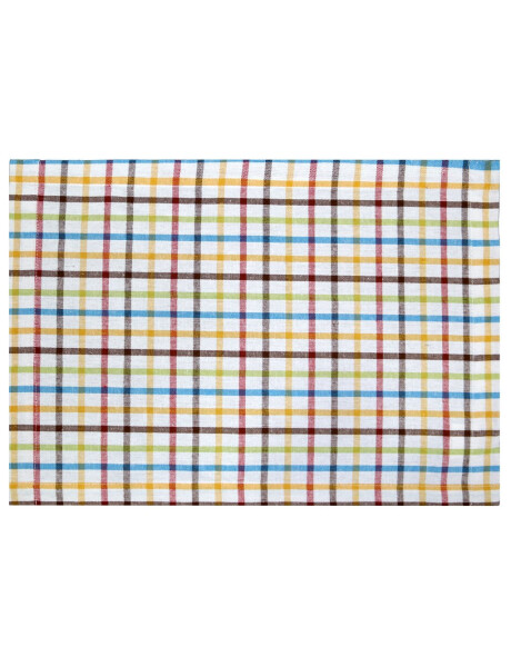 INDIVIDUAL ALGODÓN 35X45CM CUADROS MULTICOLOR INDIVIDUAL ALGODÓN 35X45CM CUADROS MULTICOLOR
