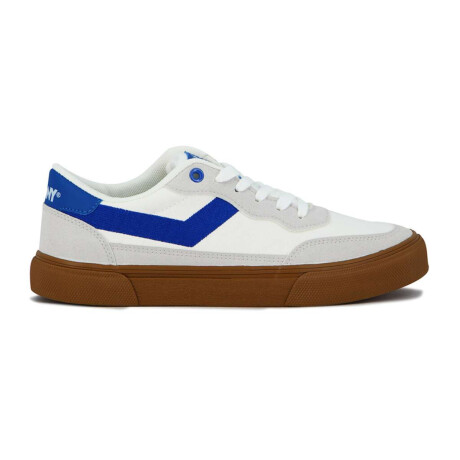 Pony Champion Casual Bronx Hombre Canva-Suede Blanco-Azul