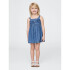 SL DENIM BOW DRESS MEDIUM WASH