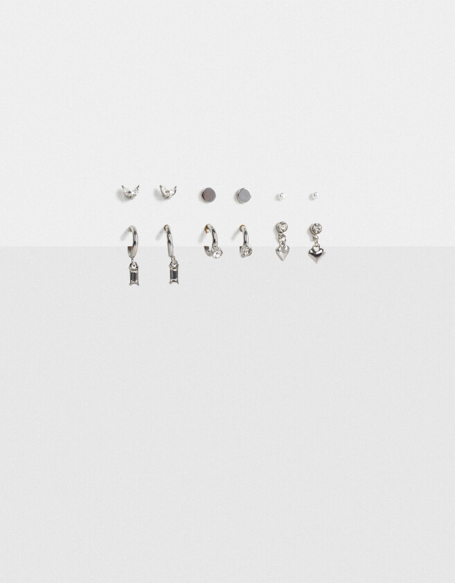 Aros Sets De metal Set De Aros - Plateado