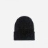 Gorro tejido con lurex NEGRO