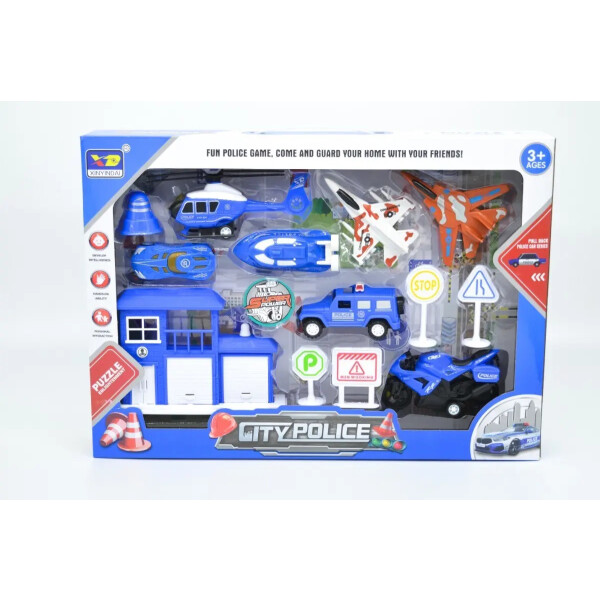 Set de Policía con Vehículos y Accesorios – City Police Set de Policía con Vehículos y Accesorios – City Police