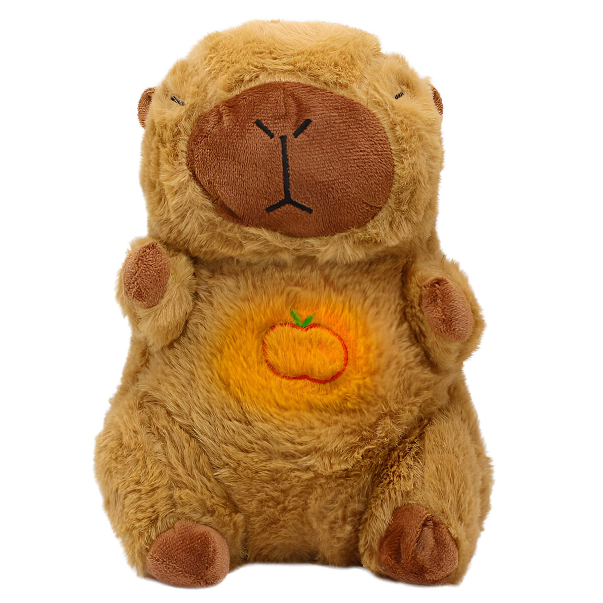 Peluche Tranquiliza Capibara Respira Luz Musica Bebe Perro - Diseño Capibara 