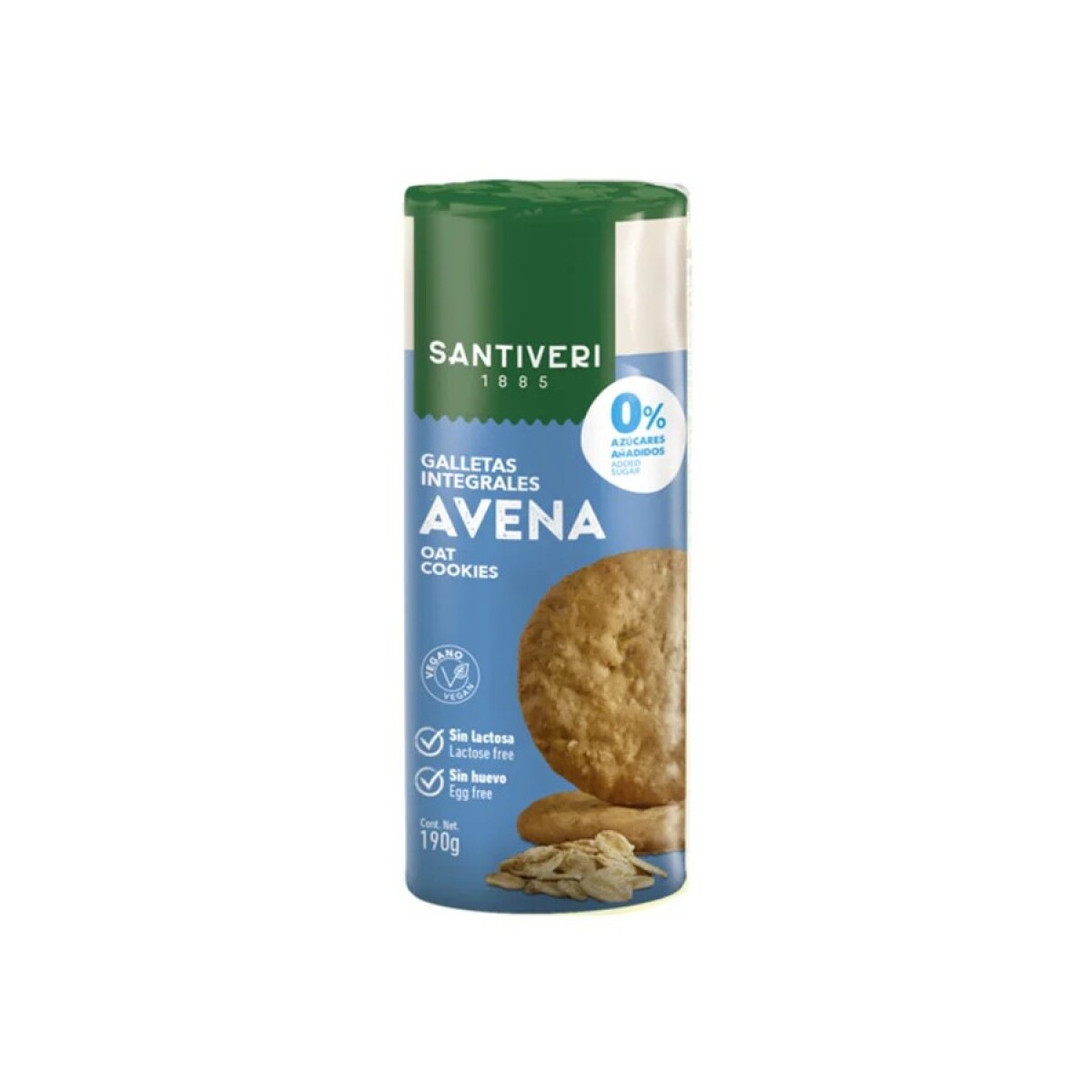Galleta Integral Santiveri SA003 sin Azúcar 190GR - DIGESTIVE-AVENA 