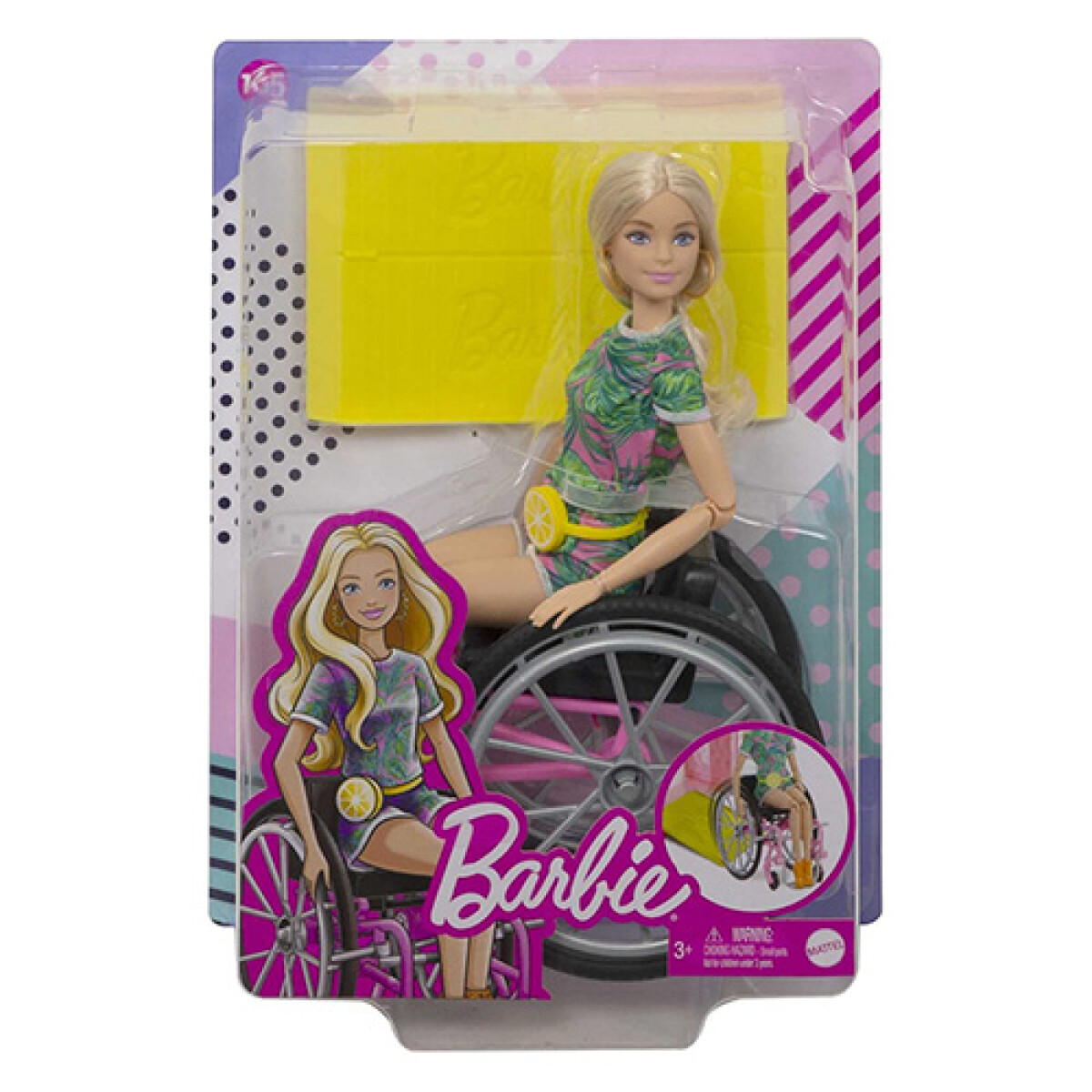 Muñeca Barbie Fashionista en Silla de Ruedas GRB93 - 001 
