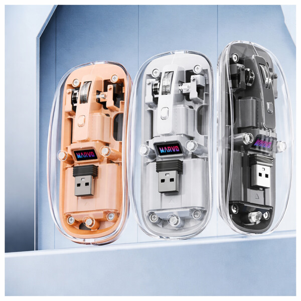 Mouse Marvo Inalámbrico M810w Bk Usb NEGRO