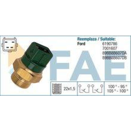 BULBO INTERRUPTOR - ELECTRO FORD 4P F-CUADRADA VERDE FAE BULBO INTERRUPTOR - ELECTRO FORD 4P F-CUADRADA VERDE FAE