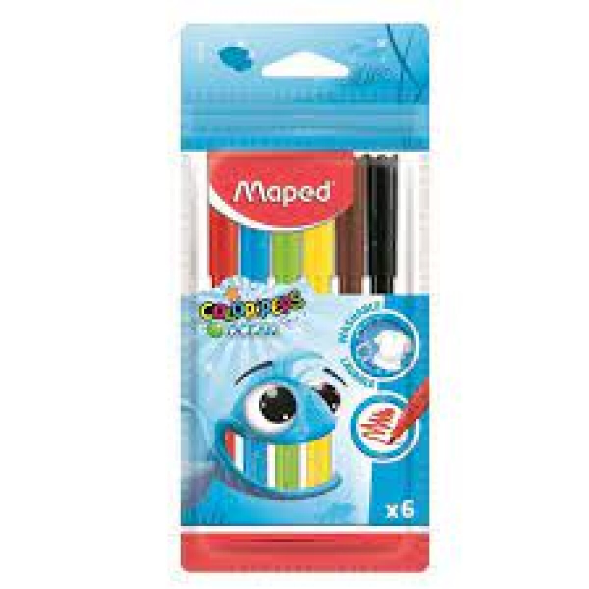 Marcadores Maped Color Peps Ocean x6 Colores 