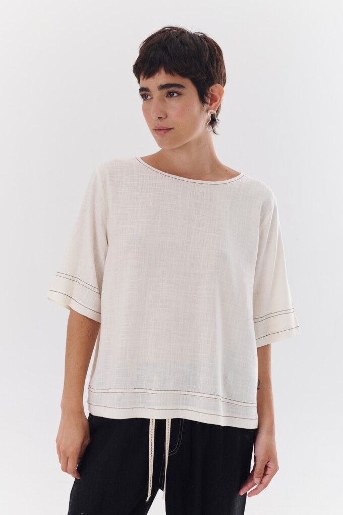 BLUSA LINO EVA BLANCO