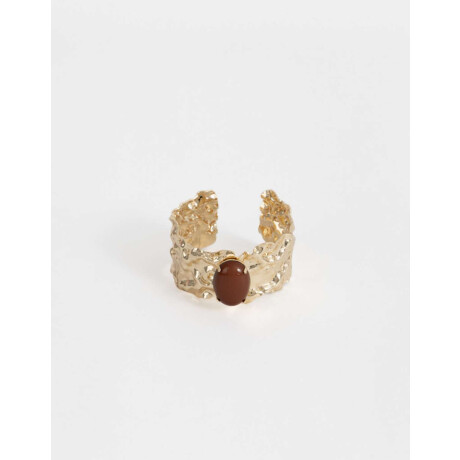 Brazaletes Piedra Dorado