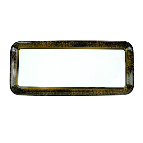 BANDEJA MELAMINA RECTANGULAR LINEA DORADA 15´ 38X16X1.9CM 220GR BANDEJA MELAMINA RECTANGULAR LINEA DORADA 15´ 38X16X1.9CM 220GR