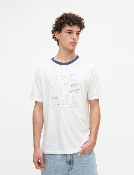 Remera Adkins Off white