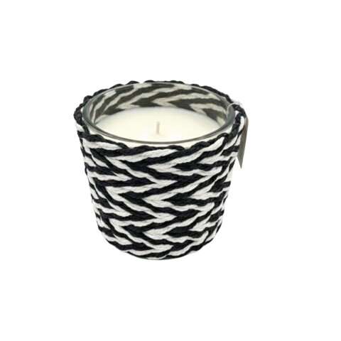 VELA AROMATICA POTE VIDRIO/NEGRO COMB Unica