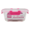 Recipiente Vianda De Vidrio Keep Para Microondas 800 Ml Rosa