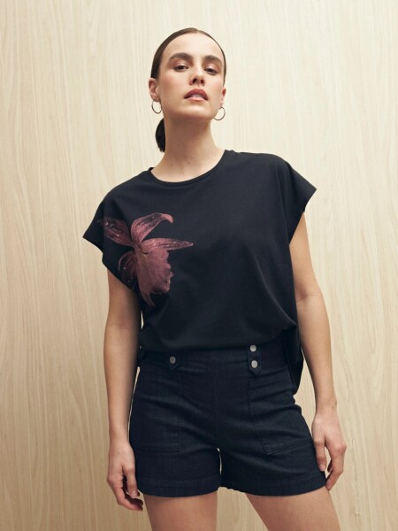 T-SHIRT ALLIE IDIA NEGRO