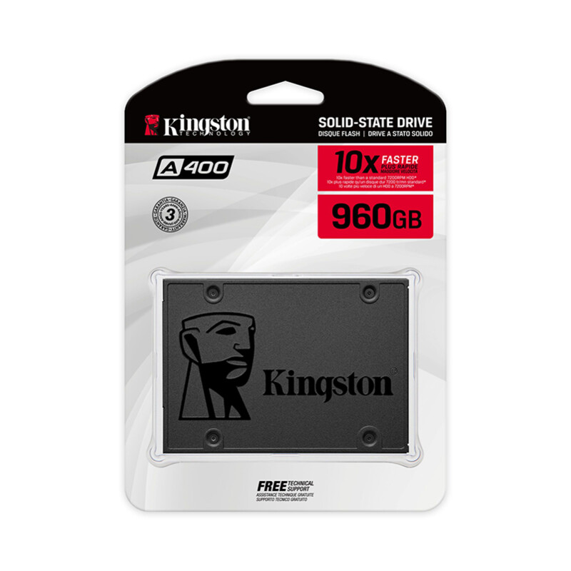 Disco sólido SSD Interno Kingston A400 960GB 2.5" SATA 3 Disco sólido SSD Interno Kingston A400 960GB 2.5" SATA 3