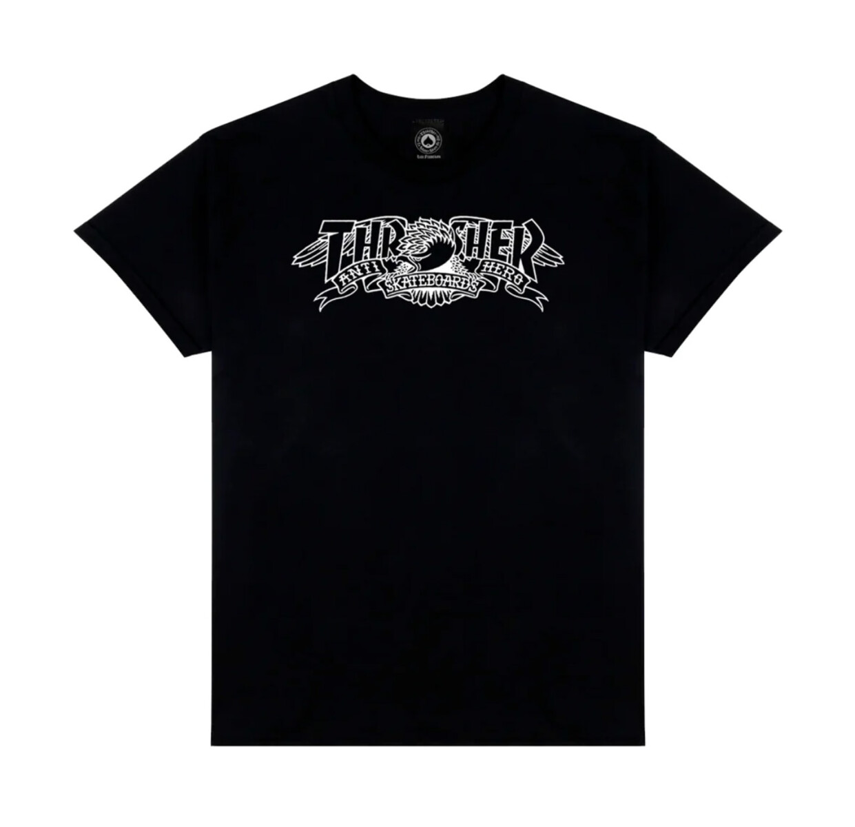 Remera Thrasher Anti Hero - Negro 