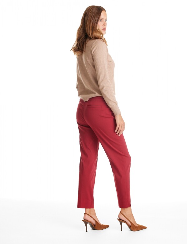 Pantalon Slim ROJO