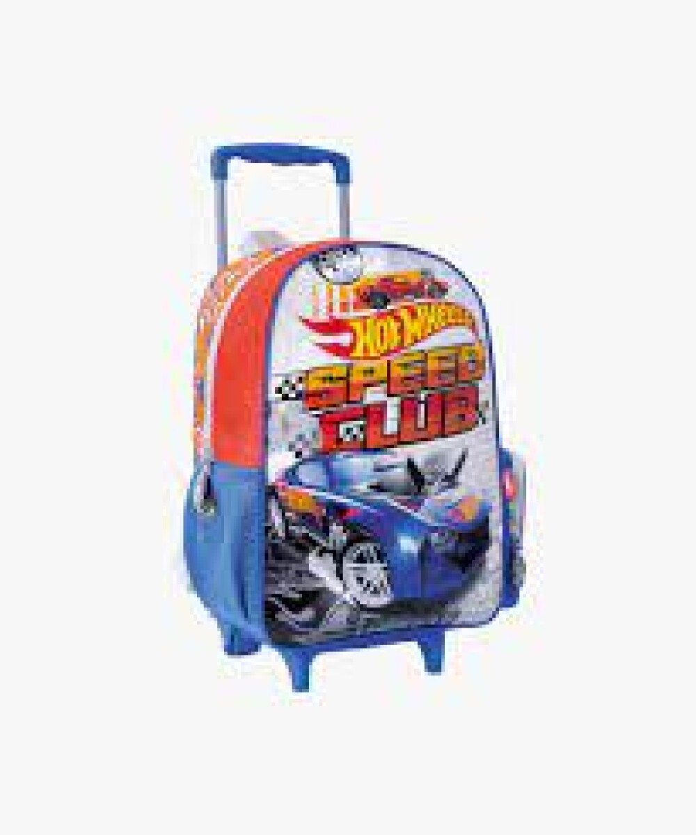 Mochila escolar Wabro Hot Wheels 75103 color negro diseño liso 16L 