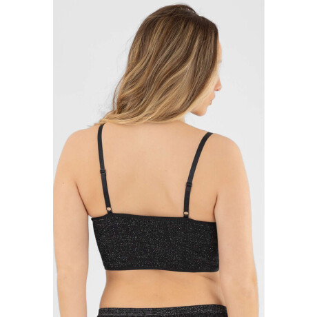 Top largo romero Negro