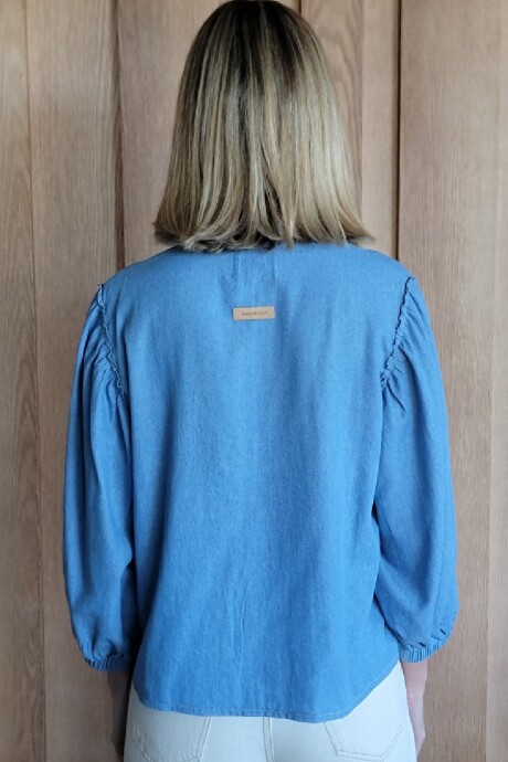 Camisa Melón Denim Celeste