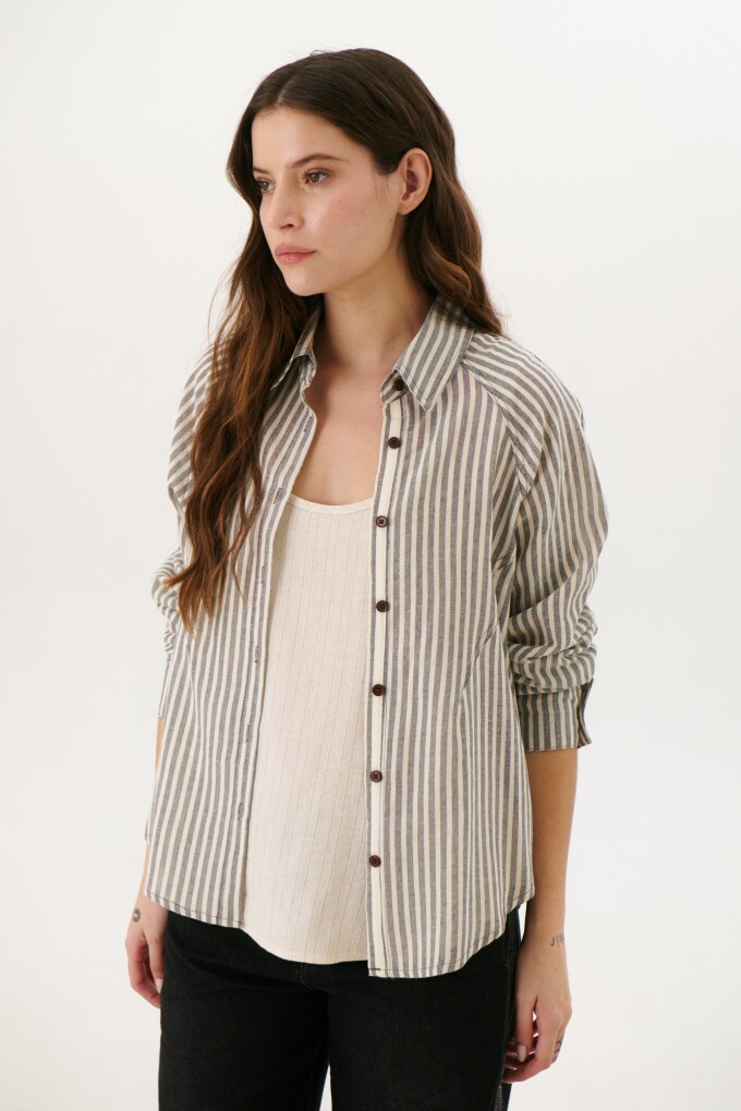 CAMISA BRUNA NEGRO