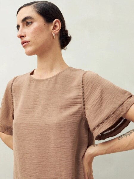 BLUZA D.CASSIN CACTUS MARRON