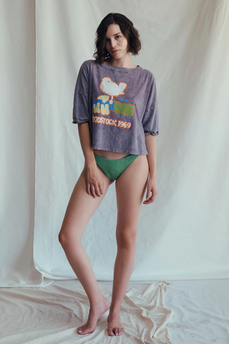 CAMISETA WOODSTOCK Violeta