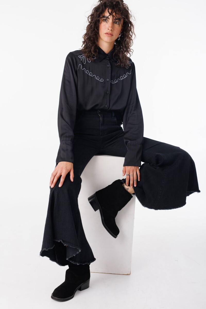Bota Long Negro