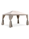 Gazebo NORDMARKA 3x4x2,78 m beige Gazebo NORDMARKA 3x4x2,78 m beige
