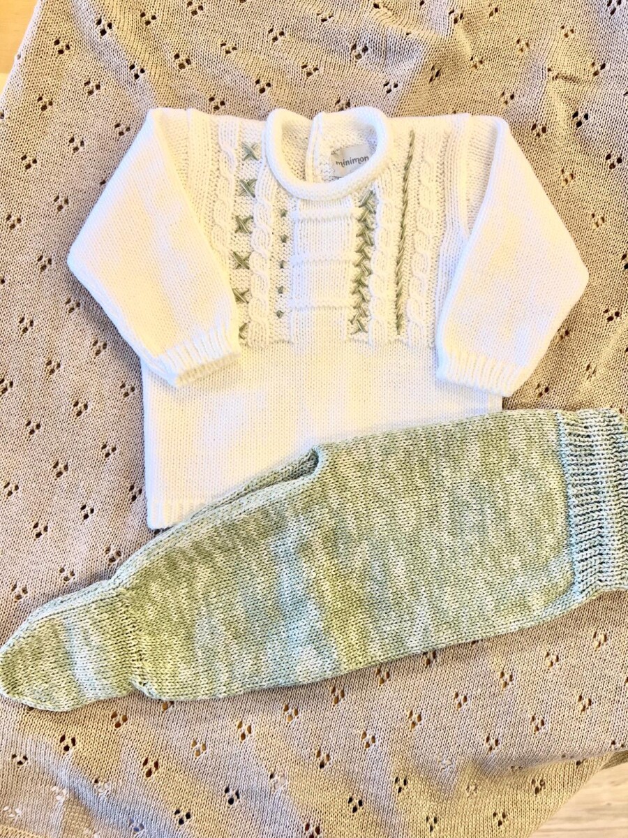 Conjunto patch blanco verde Conjunto patch blanco verde