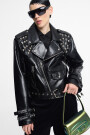 CHAQUETA BIKER Negro