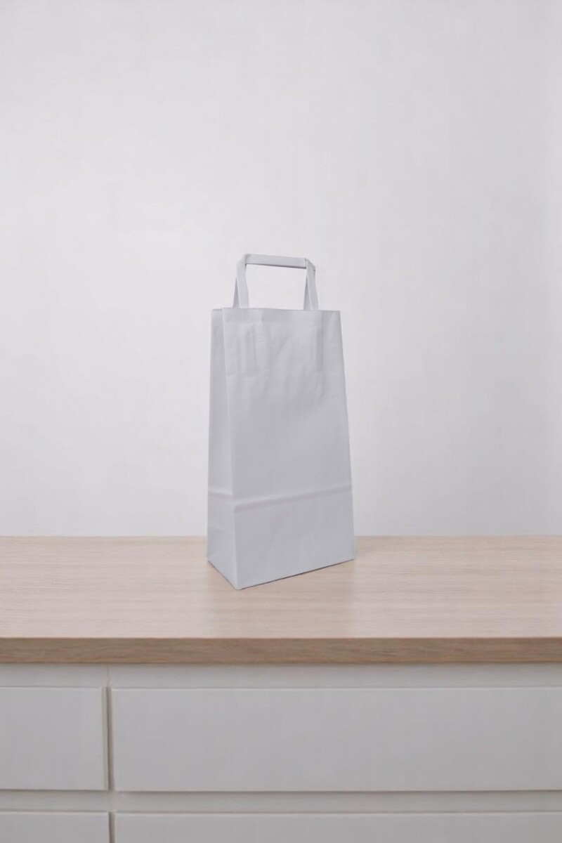 Bolsa lisa acuario 14x8x26 cm - BLANCO 