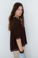 REMERA LIZA MARRON